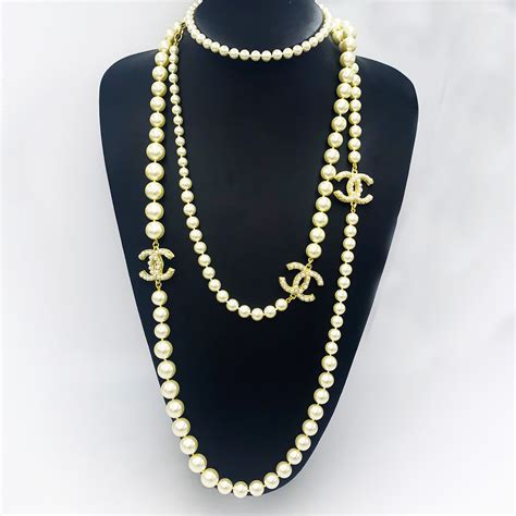 chanel long necklace price